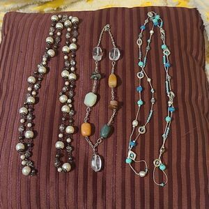 3 Beaded Necklaces  